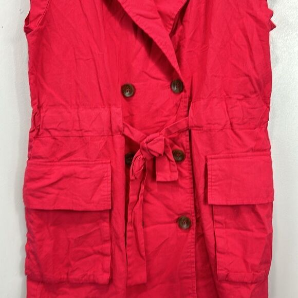 Do + Be sleeveless button down tunic top - Picture 3 of 7